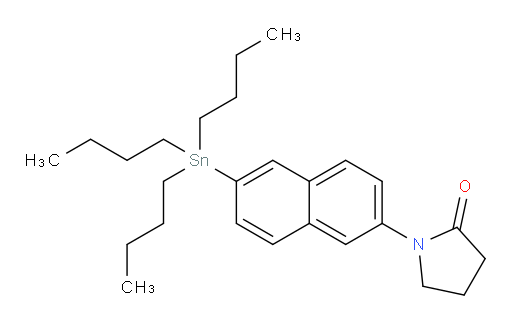 1-(6-(tributylstannyl)naphthalen-2-yl)pyrrolidin-2-one
