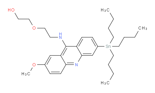 2-(2-((2-methoxy-6-(tributylstannyl)acridin-9-yl)amino)ethoxy)ethanol