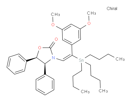 (4S,5R)-3-((E)-2-(3,5-dimethoxyphenyl)-2-(tributylstannyl)vinyl)-4,5-diphenyloxazolidin-2-one