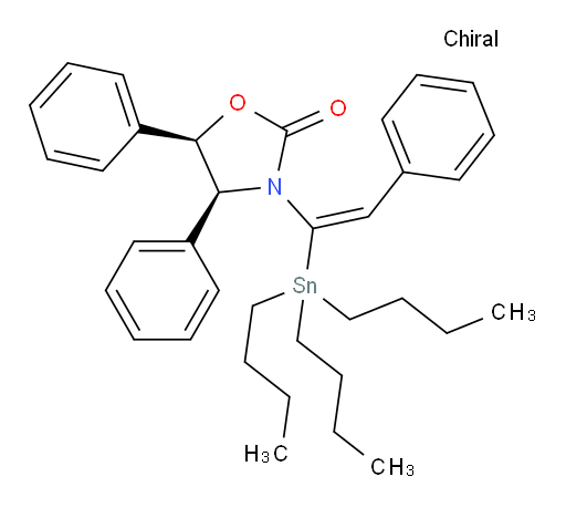 (4S,5R)-4,5-diphenyl-3-((E)-2-phenyl-1-(tributylstannyl)vinyl)oxazolidin-2-one