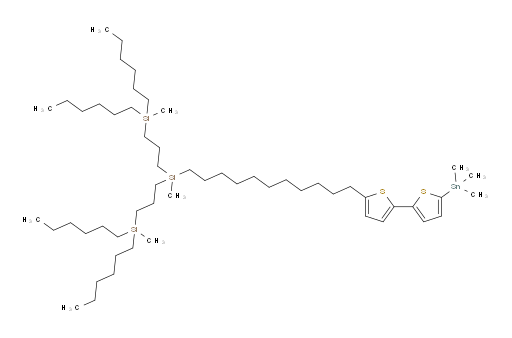 ((methyl(11-(5'-(trimethylstannyl)-[2,2'-bithiophen]-5-yl)undecyl)silanediyl)bis(propane-3,1-diyl))bis(dihexyl(methyl)silane)