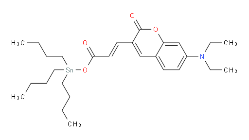 (E)-tributylstannyl 3-(7-(diethylamino)-2-oxo-2H-chromen-3-yl)acrylate