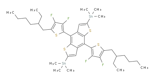 (4,8-bis(5-(2-ethylhexyl)-3,4-difluorothiophen-2-yl)benzo[1,2-b:4,5-b']dithiophene-2,6-diyl)bis(trimethylstannane)