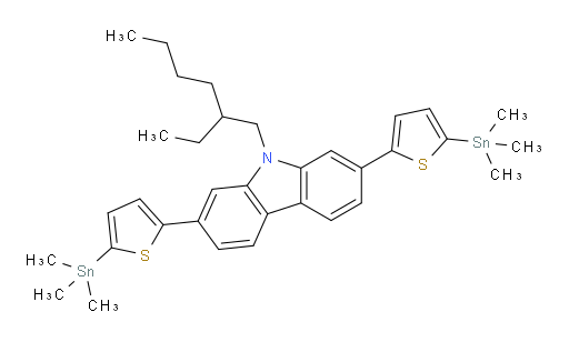 9-(2-ethylhexyl)-2,7-bis(5-(trimethylstannyl)thiophen-2-yl)-9H-carbazole