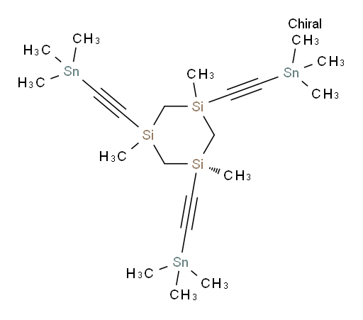 1,3,5-trimethyl-1,3,5-tris((trimethylstannyl)ethynyl)-1,3,5-trisilinane