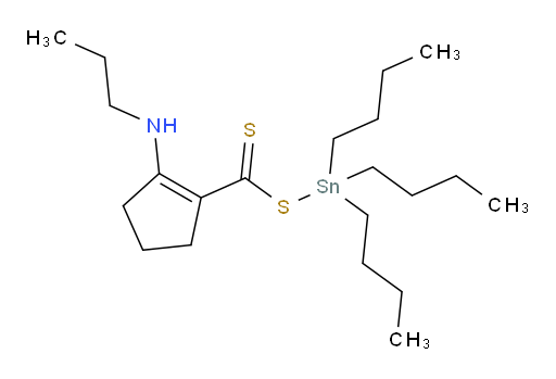 tributylstannyl 2-(propylamino)cyclopent-1-enecarbodithioate