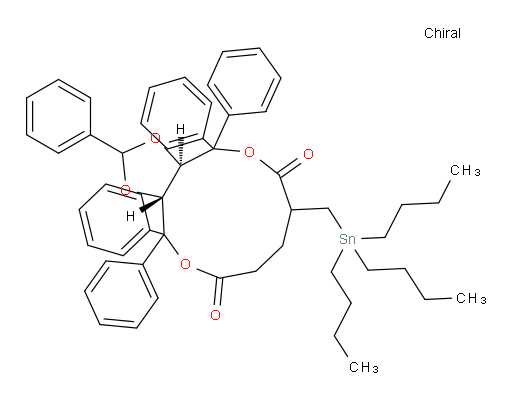 (3aR,12aR)-2,4,4,12,12-pentaphenyl-7-((tributylstannyl)methyl)tetrahydro-3aH-[1,3]dioxolo[4,5-c][1,6]dioxacycloundecine-6,10(4H,7H)-dione