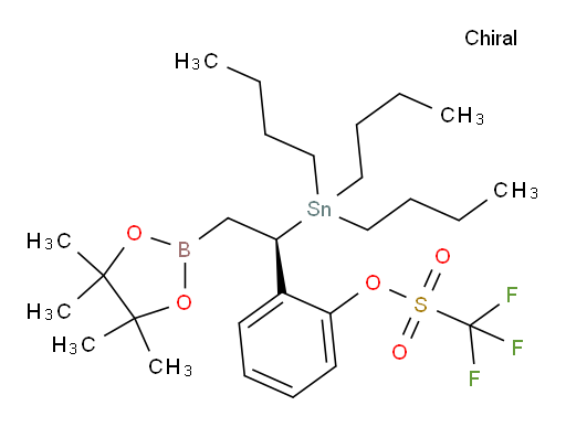 (R)-2-(2-(4,4,5,5-四甲基-1,3,2-二氧杂环己硼烷-2-基)-1-(三丁基锡基)乙基)苯基 三氟甲烷磺酸盐
