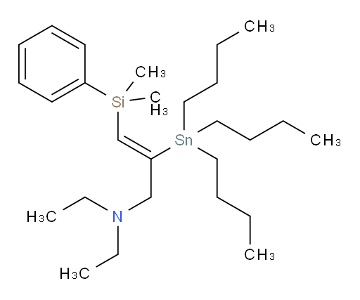 (Z)-3-(dimethyl(phenyl)silyl)-N,N-diethyl-2-(tributylstannyl)prop-2-en-1-amine