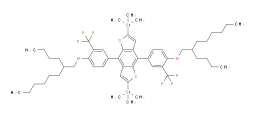 (4,8-bis(4-((2-butyloctyl)oxy)-3-(trifluoromethyl)phenyl)benzo[1,2-b:4,5-b']dithiophene-2,6-diyl)bis(trimethylstannane)
