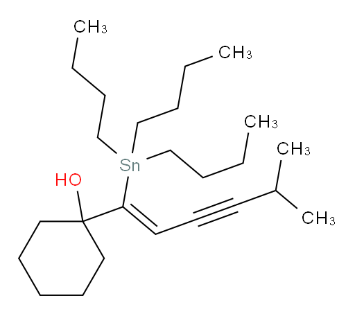 (Z)-1-(5-methyl-1-(tributylstannyl)hex-1-en-3-yn-1-yl)cyclohexanol