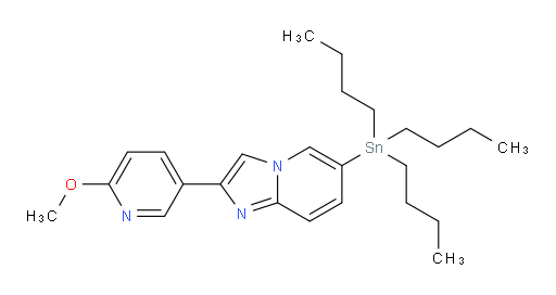 2-(6-methoxypyridin-3-yl)-6-(tributylstannyl)imidazo[1,2-a]pyridine