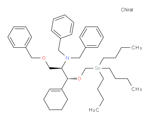 (1R,2R)-N,N-dibenzyl-3-(benzyloxy)-1-(cyclohex-1-en-1-yl)-1-((tributylstannyl)methoxy)propan-2-amine