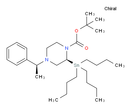 (S)-tert-butyl 4-((S)-1-phenylethyl)-2-(tributylstannyl)piperazine-1-carboxylate