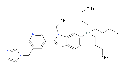 2-(5-((1H-imidazol-1-yl)methyl)pyridin-3-yl)-1-ethyl-6-(tributylstannyl)-1H-benzo[d]imidazole