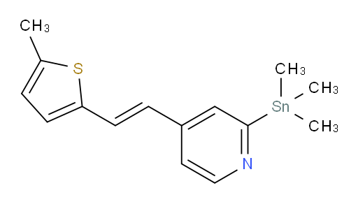 (E)-4-(2-(5-methylthiophen-2-yl)vinyl)-2-(trimethylstannyl)pyridine