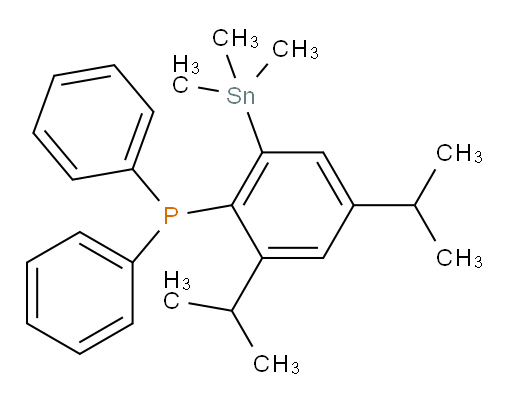 (2,4-diisopropyl-6-(trimethylstannyl)phenyl)diphenylphosphine