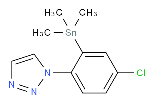 1-(4-chloro-2-(trimethylstannyl)phenyl)-1H-1,2,3-triazole