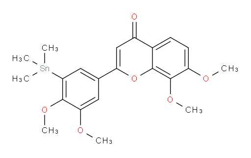 2-(3,4-dimethoxy-5-(trimethylstannyl)phenyl)-7,8-dimethoxy-4H-chromen-4-one