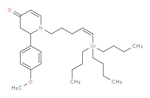 (Z)-2-(4-methoxyphenyl)-1-(5-(tributylstannyl)pent-4-en-1-yl)-2,3-dihydropyridin-4(1H)-one