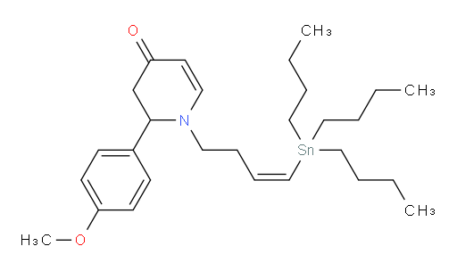 (Z)-2-(4-methoxyphenyl)-1-(4-(tributylstannyl)but-3-en-1-yl)-2,3-dihydropyridin-4(1H)-one