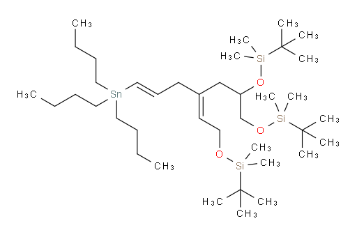 (Z)-9-((tert-butyldimethylsilyl)oxy)-2,2,3,3,12,12,13,13-octamethyl-7-((E)-3-(tributylstannyl)allyl)-4,11-dioxa-3,12-disilatetradec-6-ene