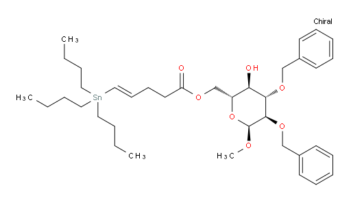 (E)-((2R,3R,4S,5R,6S)-4,5-bis(benzyloxy)-3-hydroxy-6-methoxytetrahydro-2H-pyran-2-yl)methyl 5-(tributylstannyl)pent-4-enoate