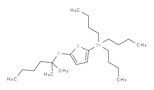tributyl(5-((2-methylhexan-2-yl)thio)thiophen-2-yl)stannane