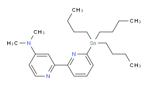 N,N-dimethyl-6'-(tributylstannyl)-[2,2'-bipyridin]-4-amine