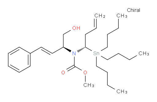 methyl ((S,E)-1-hydroxy-4-phenylbut-3-en-2-yl)((S)-1-(tributylstannyl)but-3-en-1-yl)carbamate