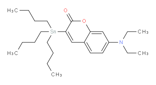 7-(diethylamino)-3-(tributylstannyl)-2H-chromen-2-one
