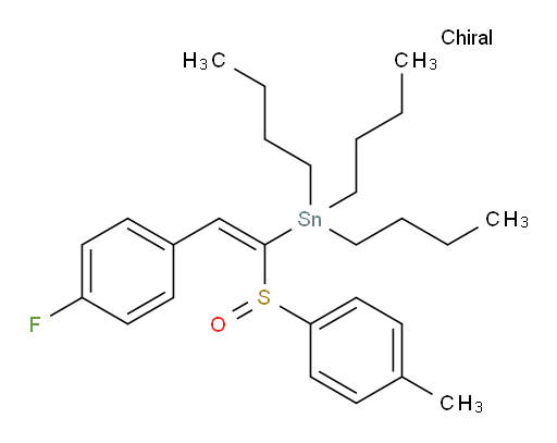 (S,E)-tributyl(2-(4-fluorophenyl)-1-(p-tolylsulfinyl)vinyl)stannane