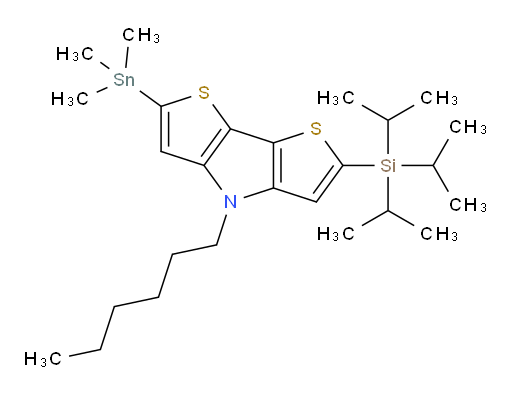 4-hexyl-2-(triisopropylsilyl)-6-(trimethylstannyl)-4H-dithieno[3,2-b:2',3'-d]pyrrole