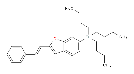 (E)-tributyl(2-styrylbenzofuran-6-yl)stannane