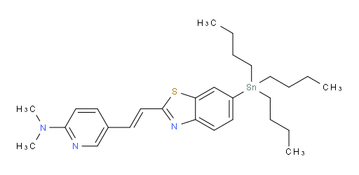 (E)-N,N-dimethyl-5-(2-(6-(tributylstannyl)benzo[d]thiazol-2-yl)vinyl)pyridin-2-amine