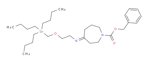 (E)-benzyl 4-((2-((tributylstannyl)methoxy)ethyl)imino)azepane-1-carboxylate