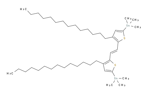 (E)-1,2-bis(3-tetradecyl-5-(trimethylstannyl)thiophen-2-yl)ethene