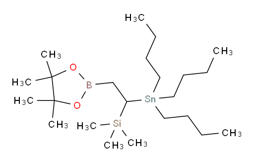trimethyl(2-(4,4,5,5-tetramethyl-1,3,2-dioxaborolan-2-yl)-1-(tributylstannyl)ethyl)silane