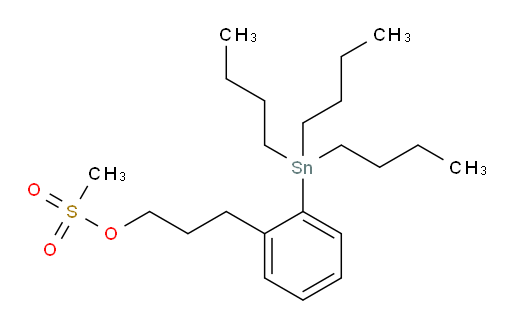 3-(2-(tributylstannyl)phenyl)propyl methanesulfonate