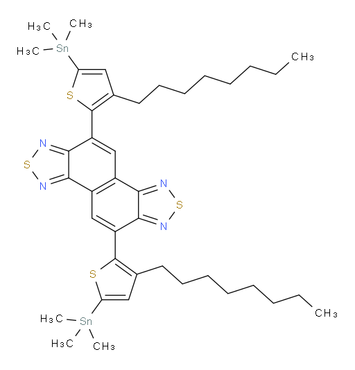 5,10-bis(3-octyl-5-(trimethylstannyl)thiophen-2-yl)naphtho[1,2-c:5,6-c']bis([1,2,5]thiadiazole)
