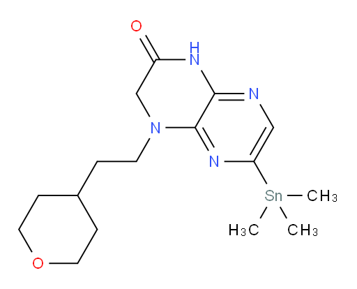 4-(2-(tetrahydro-2H-pyran-4-yl)ethyl)-6-(trimethylstannyl)-3,4-dihydropyrazino[2,3-b]pyrazin-2(1H)-one