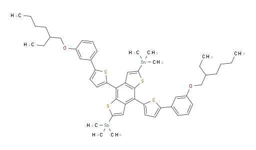 (4,8-bis(5-(3-((2-ethylhexyl)oxy)phenyl)thiophen-2-yl)benzo[1,2-b:4,5-b']dithiophene-2,6-diyl)bis(trimethylstannane)