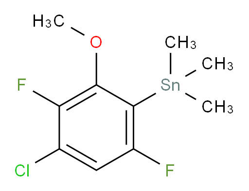 (4-chloro-3,6-difluoro-2-methoxyphenyl)trimethylstannane