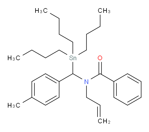 N-allyl-N-(p-tolyl(tributylstannyl)methyl)benzamide