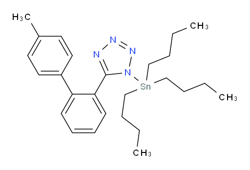 5-(4'-methyl-[1,1'-biphenyl]-2-yl)-1-(tributylstannyl)-1H-tetrazole