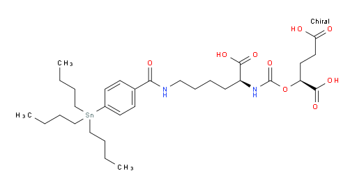 (S)-2-((((S)-1-carboxy-5-(4-(tributylstannyl)benzamido)pentyl)carbamoyl)oxy)pentanedioic acid