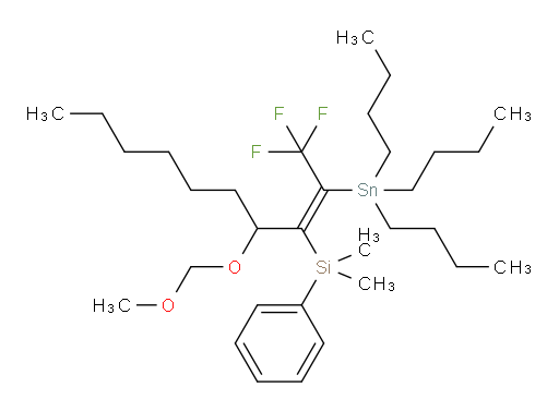 (Z)-dimethyl(phenyl)(1,1,1-trifluoro-4-(methoxymethoxy)-2-(tributylstannyl)dec-2-en-3-yl)silane