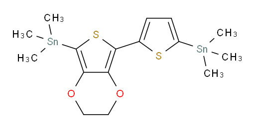 trimethyl(5-(7-(trimethylstannyl)-2,3-dihydrothieno[3,4-b][1,4]dioxin-5-yl)thiophen-2-yl)stannane