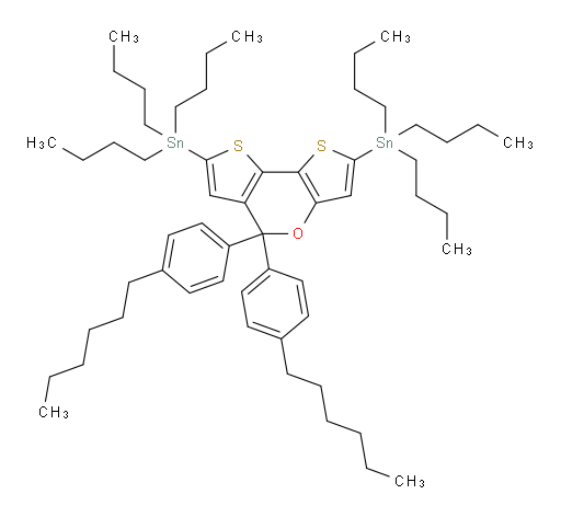 (5,5-bis(4-hexylphenyl)-5H-dithieno[3,2-b:2',3'-d]pyran-2,7-diyl)bis(tributylstannane)