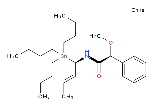 (S)-2-methoxy-2-phenyl-N-((R,E)-1-(tributylstannyl)but-2-en-1-yl)acetamide